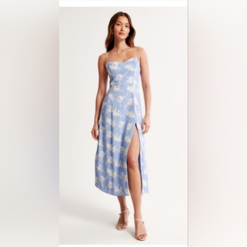 Camille Midi Dress with Side Slit